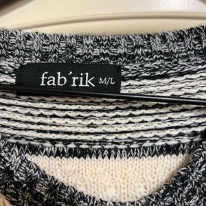 Cute black and white sweater